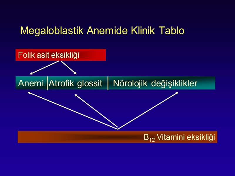 Megaloblastik Anemide Klinik Tablo       Anemi  Atrofik glossit